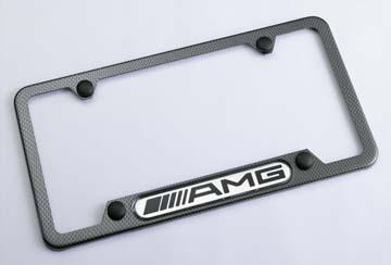 Genuine mercedes-benz amg black powder coat license plate frame bq6880099