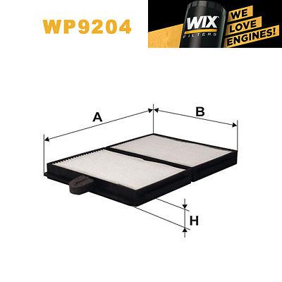 1x wix pollen filter wp9204 - eqv to fram cf9740