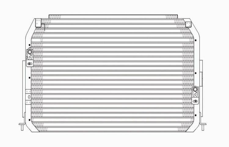 Replacement ac condenser serpentine type 95-99 96 97 98 toyota avalon 8846007010