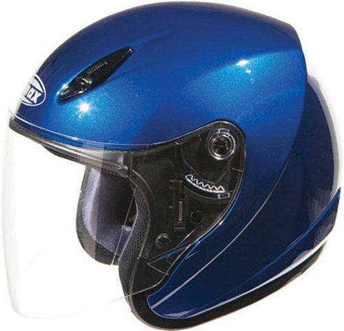 Gmax gm17 spc open face helmet blue xs/x-small