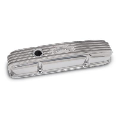 Edelbrock 4192 edelbrock logo classic cast aluminum valve cover -  ede4192