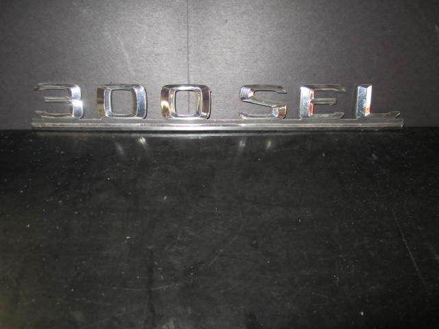 Mercedes benz 300sel oe emblem ornament " 300sel "