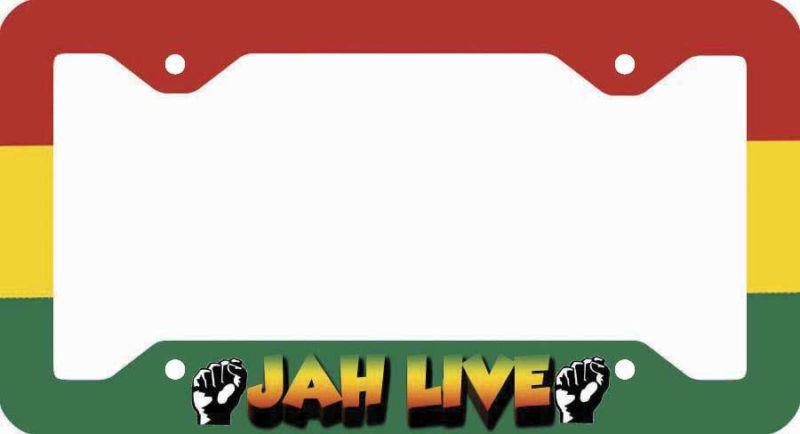 Jah live license plate frame