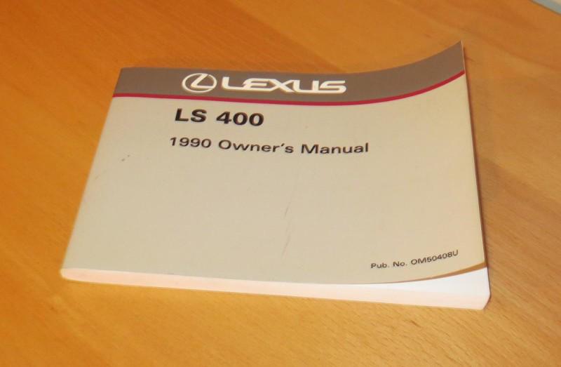 1990 lexus ls400 ls 400 genuine oem factory owner owners manual 90