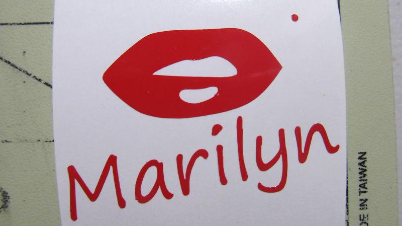 Marilyn monroe lips decal