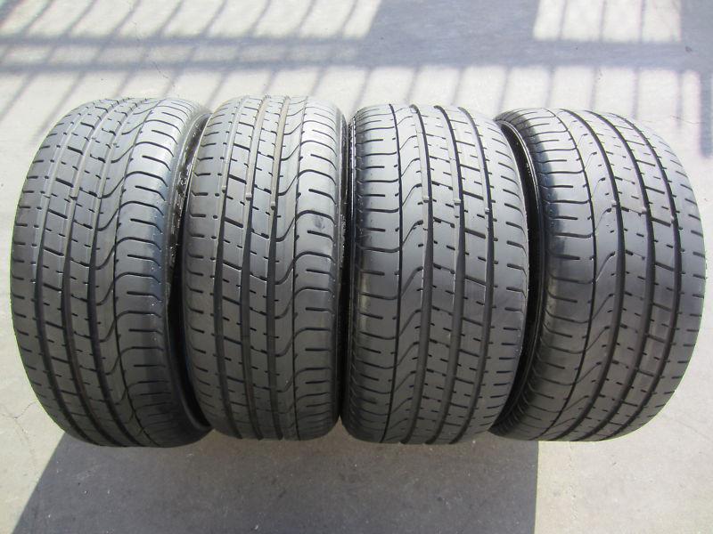 4 used bmw tires 225/35/19 , 255/30/19 pirelli pzero p zero rft run flat 90-99%