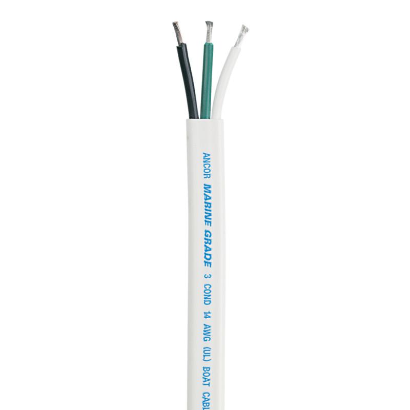 Ancor 131510 white triplex cable - 14/3 - 100'