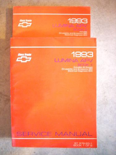 1993 93 chevy chevrolet apv lumina mini van service shop repair book manual