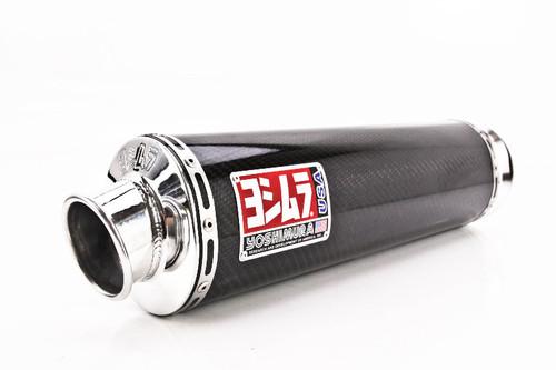 01-05 zrx1200 yoshimura rs-3 oval race bolt-on muffler - carbon fiber 1430452