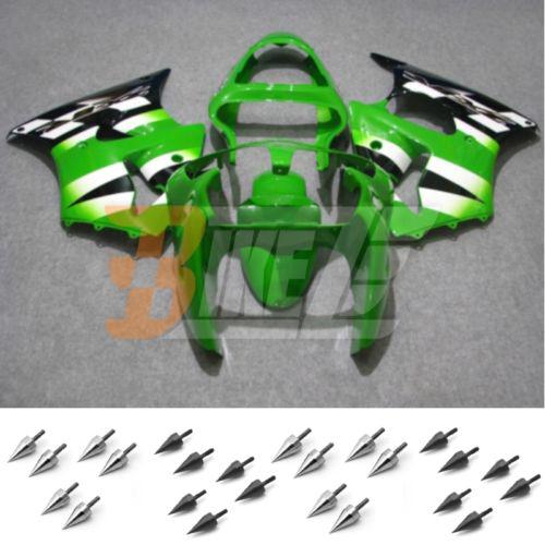 Free bolt kit! body frame fairing kit for kawasaki ninja zx6r 2000 2001 2002 ae