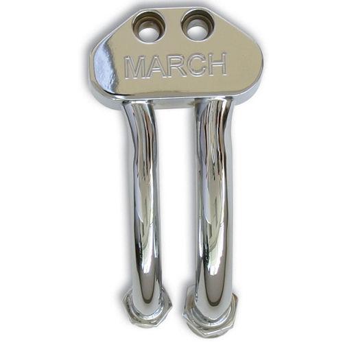 March p418-06 chrome air conditioning line adapter for style track & revolver