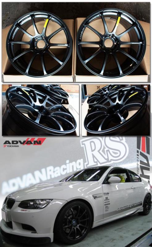 Advan rs wheel rim 19" 19x9 19x10 5x120 bmw 1m  e90 e92 e93 m3 e60 m5 gunmetal