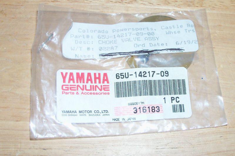 Yamaha  oem choke valve assembly   oem #65u-14217-09-00 