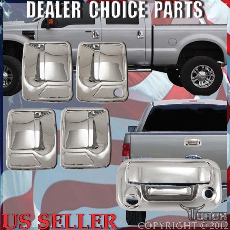 Superduty 08-13 4 door dr chrome door handle + chrome tailgate with camera