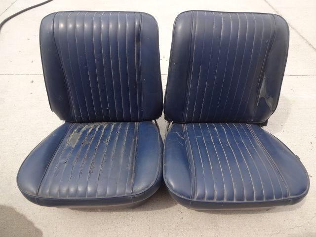 1961 62 63 64 oldsmobile chevy impala ss original gm blue bucket seats