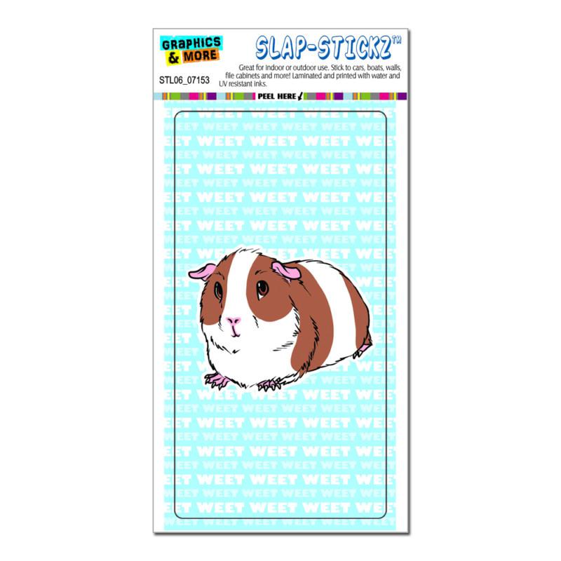 Guinea pig weet blue - pet - slap-stickz™ car window locker bumper sticker