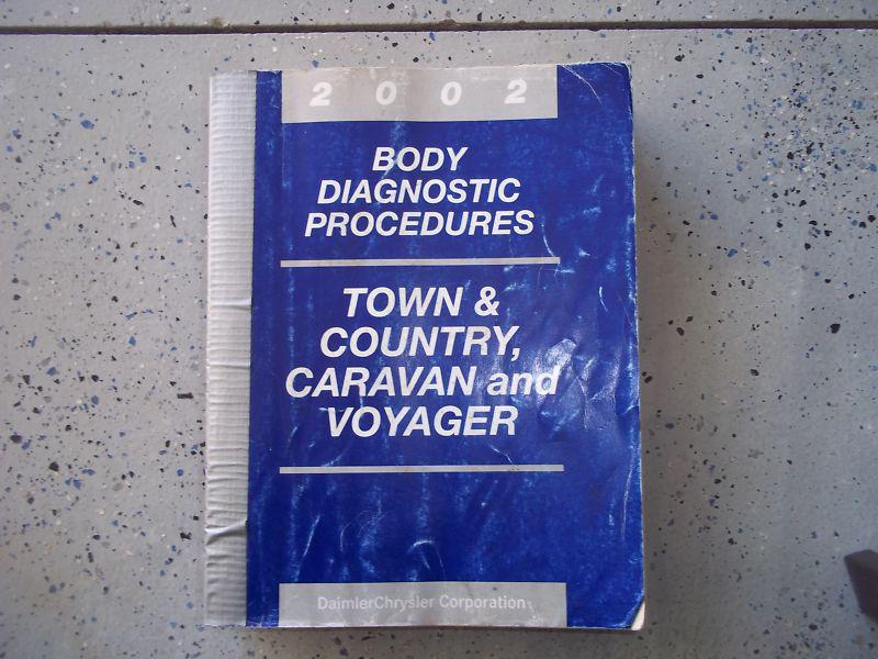 2002 chrysler town & country dodge caravan body diagnostic procedure oem manual 