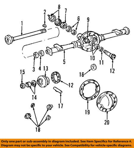 Gm oem 26063649 axle housing-cover gasket