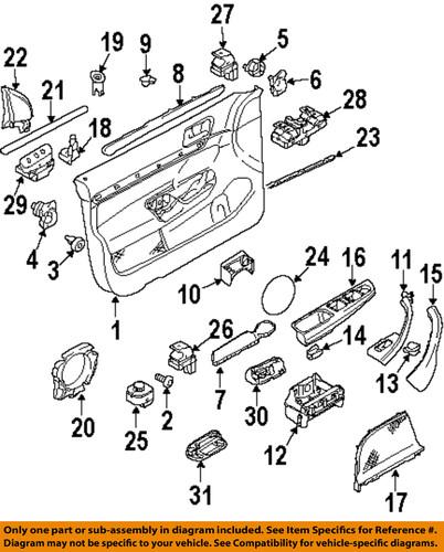 Volkswagen oem 1k0959832breh front door-switch