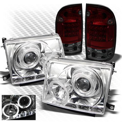 97-00 tacoma halo led projector headlights + r/s philips-led perform tail lights