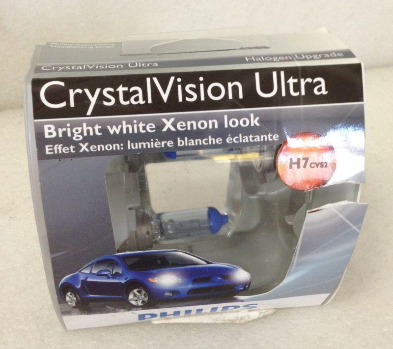 Philips h7 crystalvision ultra headlight bulb xenon new b-75