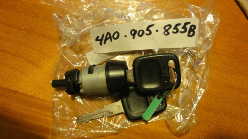 Nos oem audi a6 avant quattro s6 ignition/starter switch w/ reading coil 2 keys