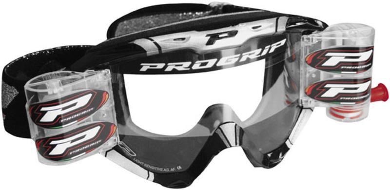 Progrip extra large roll-off system adult for goggles,2 rolls of film &1 mudflap