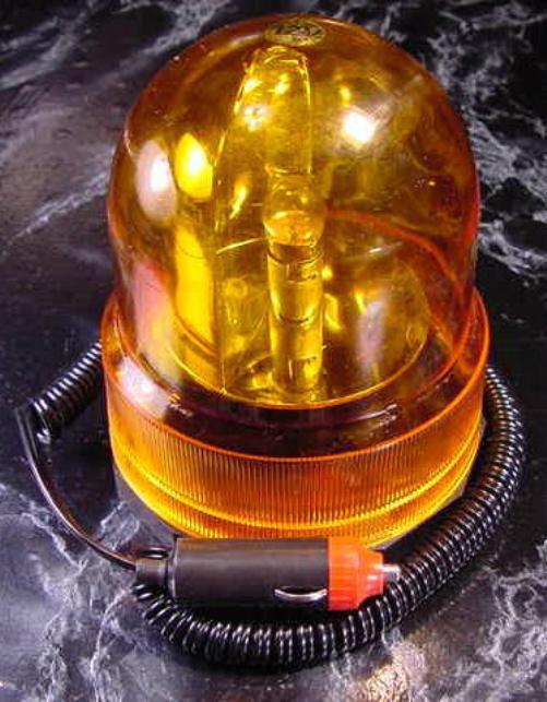 12 volt revolving amber caution light new no reserve   