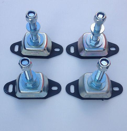 Set of 4 metalastic cushy float engine mount isolators,cummins, yanmar 3/4" stud