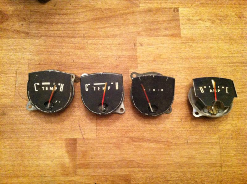 Nos 1953 1954 1955 ford truck pickup dash gauge indicators x4