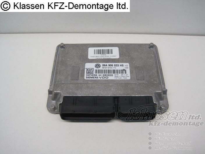 Engine control unit vw caddy iii kasten 1.6 06a906033hs