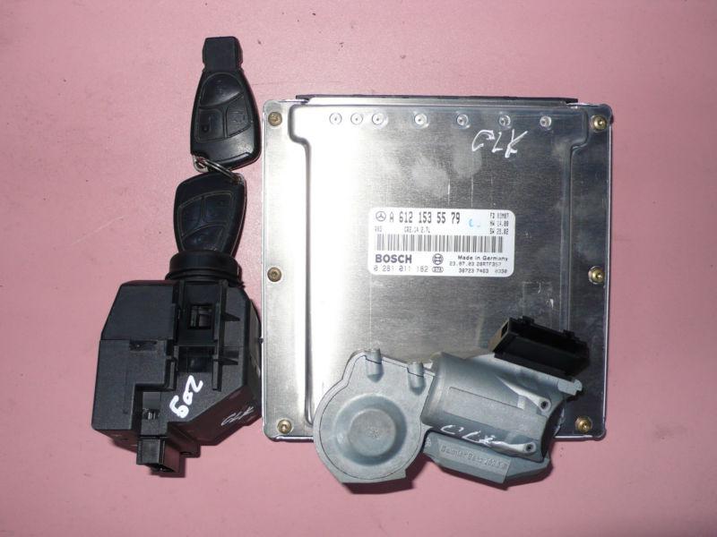 Mercedes clk c class w209 w203 ecu key set 6121535579 6121536879 6121537579