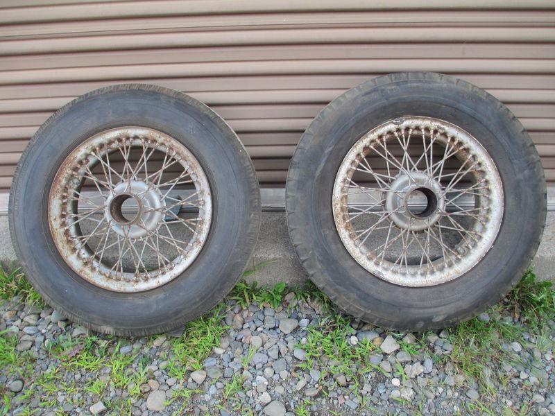 Austin healey bn4  knock off wheels 