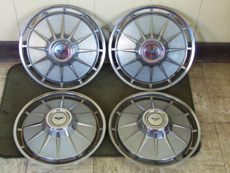 1961 chevrolet hub caps 13" set of 4 chevy corvair wheel covers