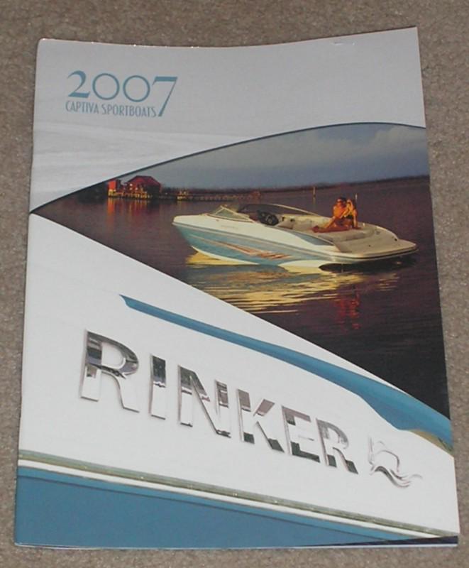 Original 2007 rinker boat captiva sportsboats brochure 