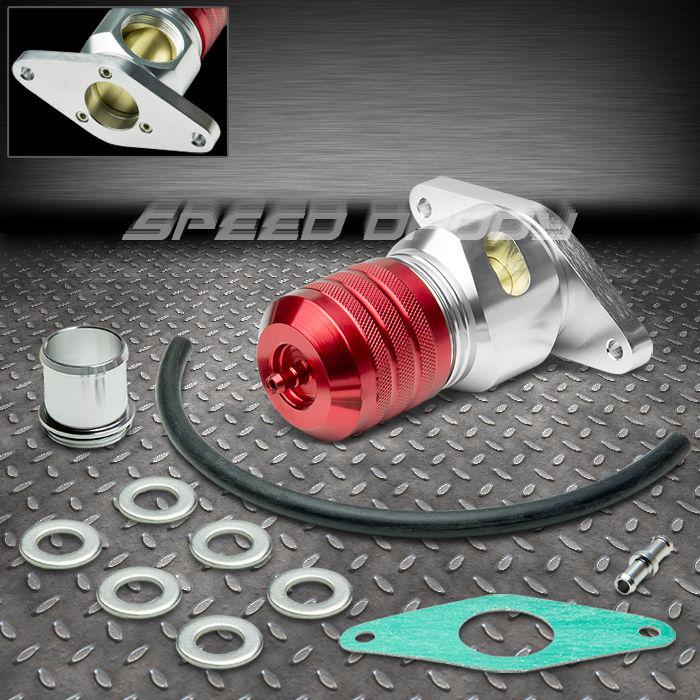 Hybrid 50/50 recirculate turbo blow off valve bov psi 08-12 wrx/legacy gt red