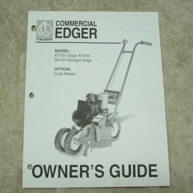 Trailmate illustrated parts breakdown for commercial edger et101 se101