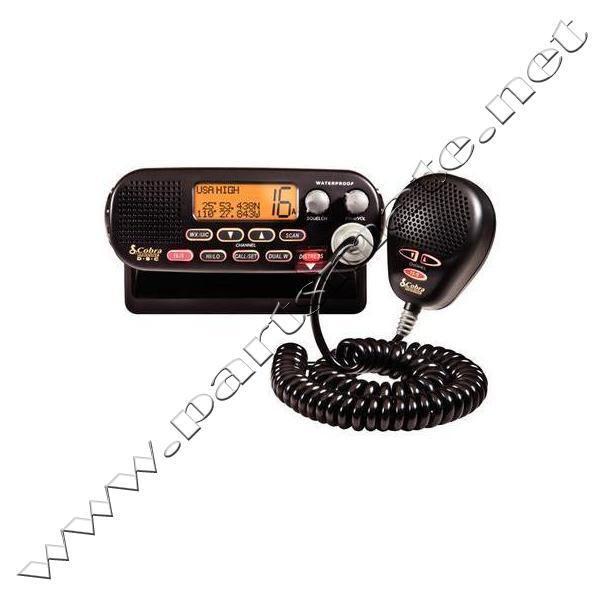 Cobra marine mrf55bd vhf radio w/class-d dsc / radio-fix vhf cla