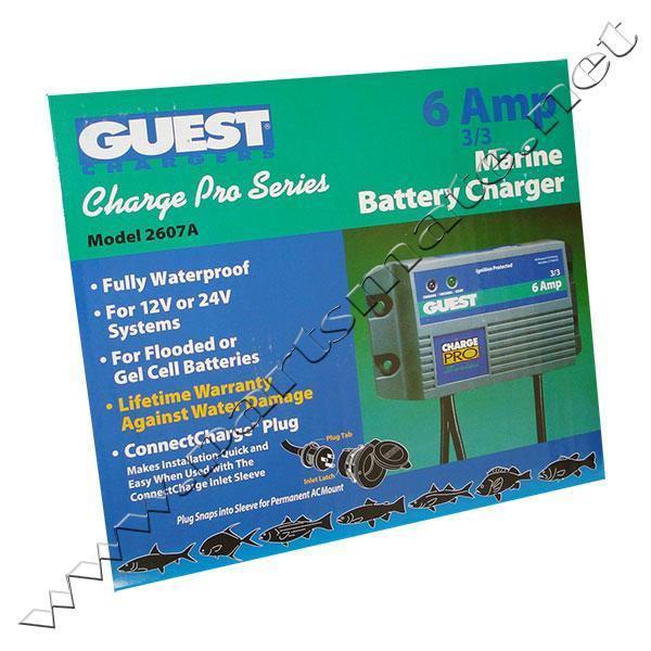 Afi 2607a chargepro marine battery charger 6 amps 2 output