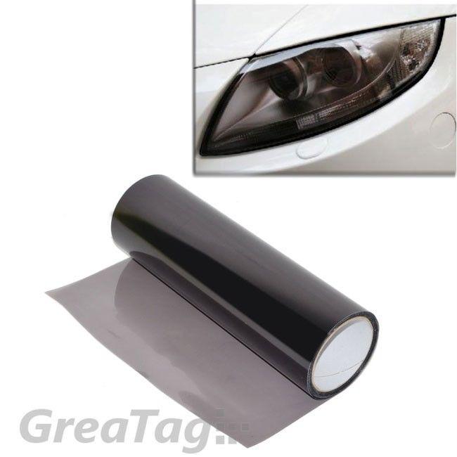1x4ft direct sticker decal glossy black tint hood paint bumper headlight film