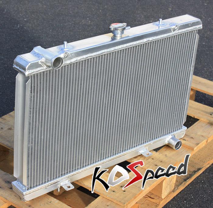 89-94 nissan 240sx s13 silvia sr20 sr dual core 2 row aluminum racing radiator