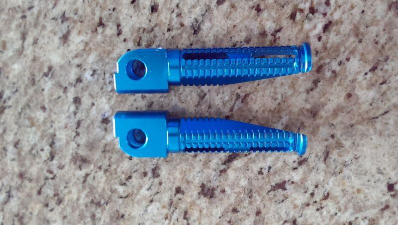 Competition werkes footpegs - rider - blue 1gpk-b kawasaki zx14 zx12 zx10 zx6