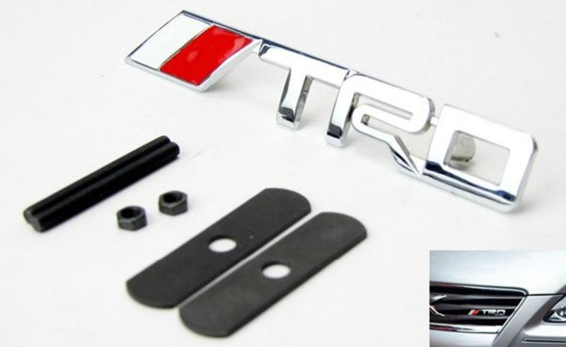 For toyota trd front grille decal badge emblem car auto body alloy 