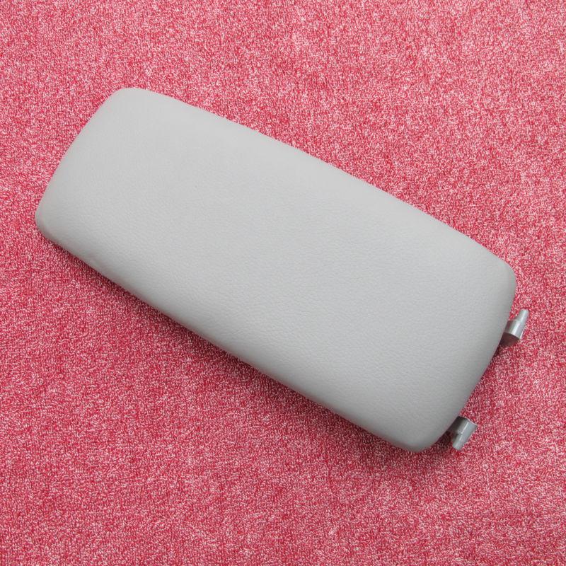 Free shipping armrest console cover lid for audi a4 b6 a6 s4 gray leather