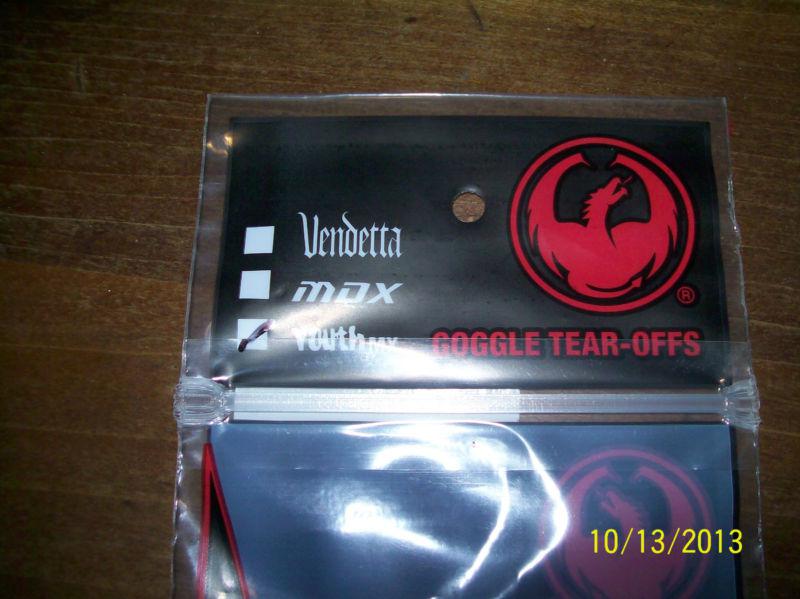 Dragon youth mx goggle tear-offs