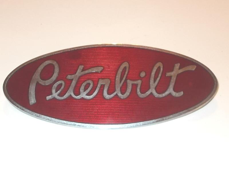 Used peterbilt oval truck hood or grill emblem