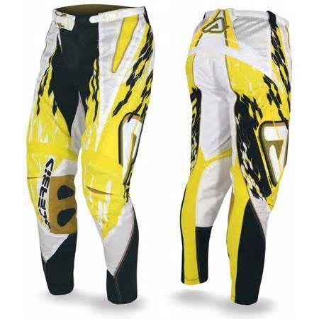 New acerbis wave motocross pant size 28 rm yellow mx motorcycle atv dirt gear nr
