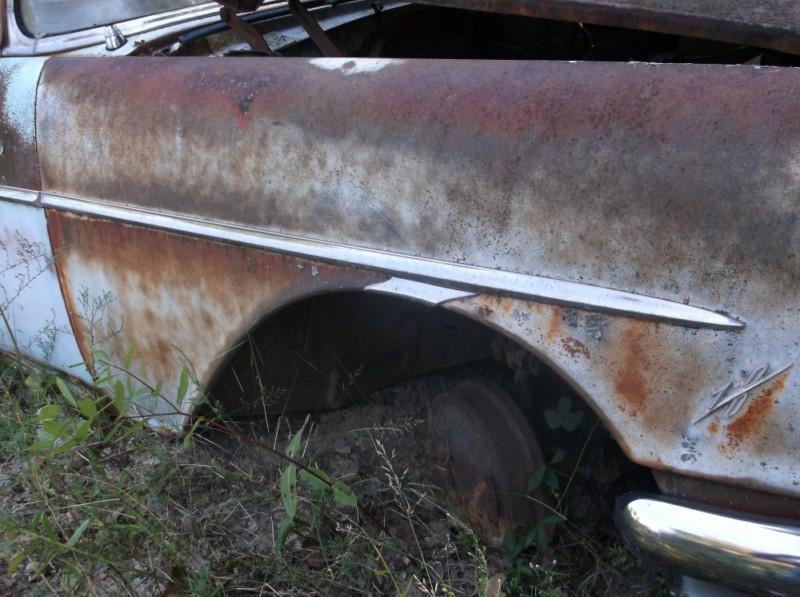 1956 pontiac passenger side fender trim molding