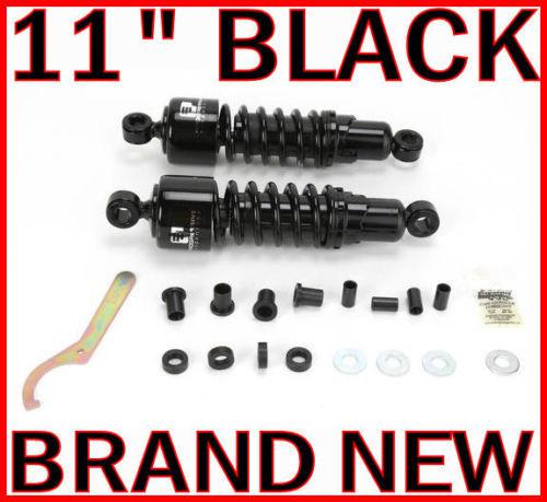 11" black progressive 412 shocks heavy pair 79-2003 harley sportster xl 883 1200