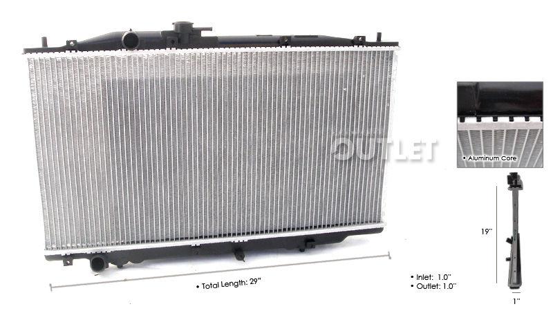 03 04 05 06 07 honda accord v6 3.0l 3.0 radiator new at 2003-2007 auto 1 row 